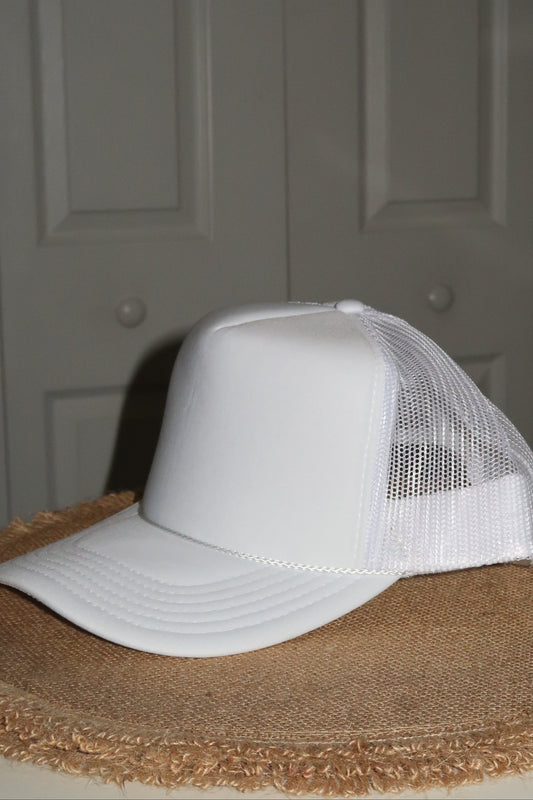White Trucker Hat