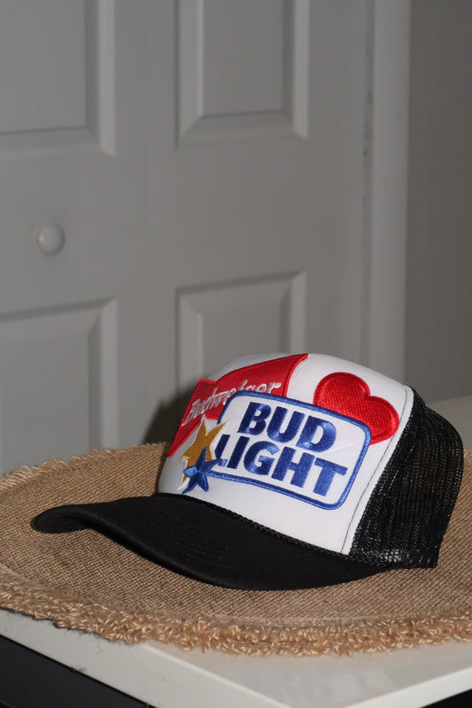 Black and white hat (PATCHES NOT INCLUDED)