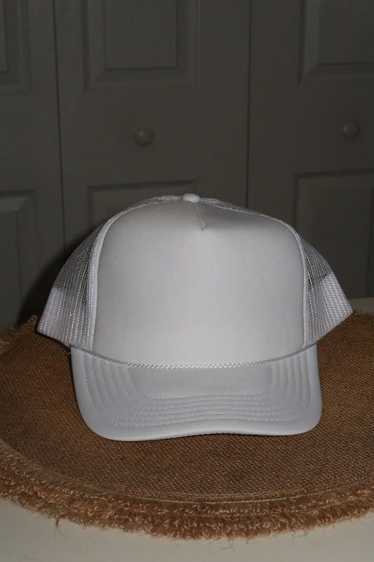 White Trucker Hat