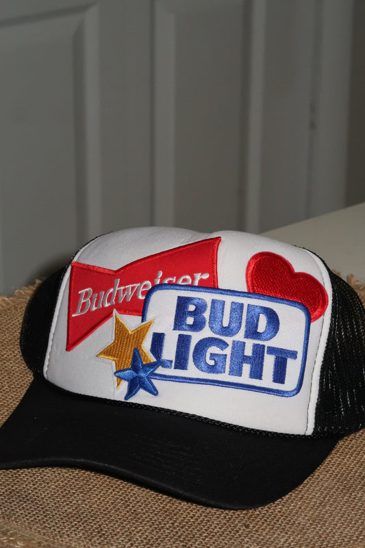 Black and white hat (PATCHES NOT INCLUDED)